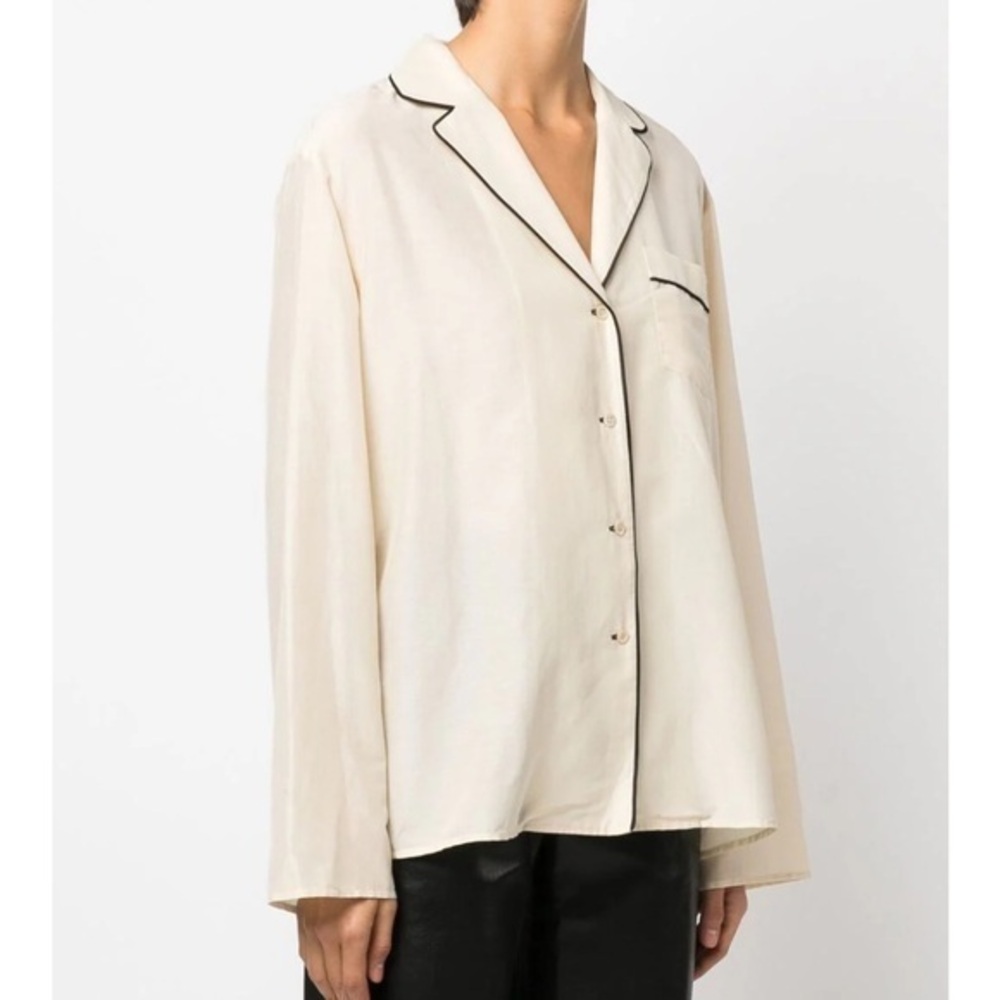 Toteme Cream Button Down Shirt